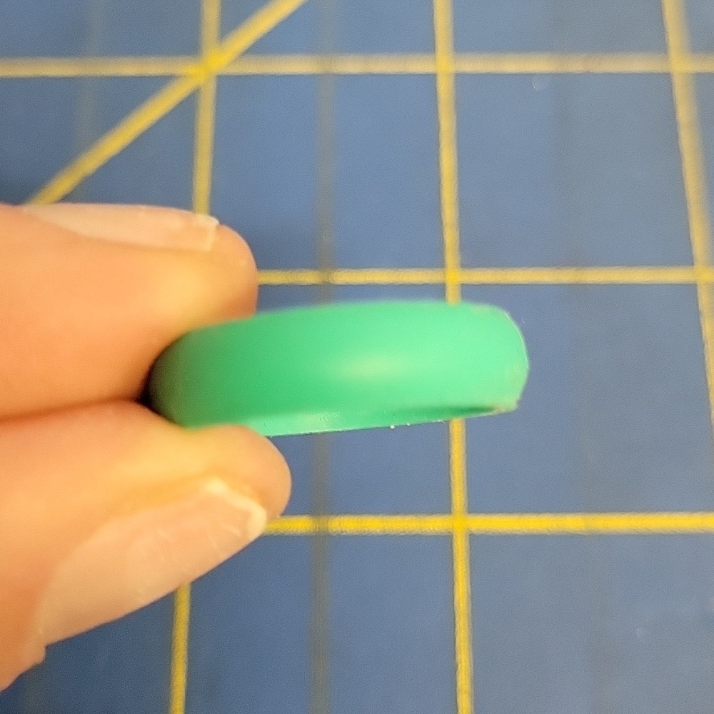 Teal Turquoise Silicone Rubber Ring